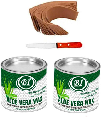 BI - QUALITY PRODUCT THE BEST ALOE VERA WAX FOR ALL TYPE OF SKIN Wax(1000 g, Set of 4)