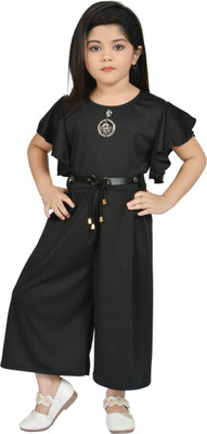 Barkat Solid Girls Jumpsuit