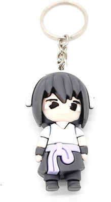 Arkanum Sasuke Uchiha Naruto Anime Character Model 1 Silicone Keychain Key Chain