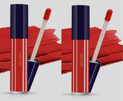 MYEONG BEST AND PROFESSIONAL QUALITY SOFT SHINY LIQUID LIPSTICK(HOT RED, 12 ml)
