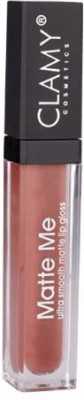 Clamy Matte Me Waterproof Ultra Smooth Long Lasting Lip Gloss/Liquid Lip Stick for Women 6 grams (BRIGHT RED)(BRIGHT RED, 6 g)