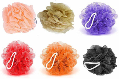 Ajaycollections Loofah(Pack of 6, Multicolor)
