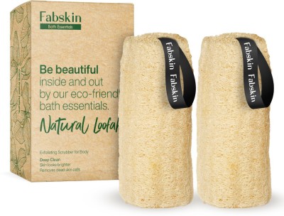 Fabskin Loofah(Pack of 2, Beige)