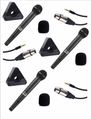 WON BRAND Media Condenser Mic for Mobile Specially Designed for News Reporter Interview Journalist Media youtubers etc with black Triangle Mic Flag Microphone
