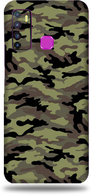 BUGGU Infinix Hot 9 Pro, infinix hot 9 pro Mobile Skin(Ultra Super Camouflage Military Green Skin With High Matte Finish., Mobile Skin (Back+Side+Camera))
