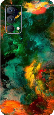 LAMHA Realme Gt (ME) Mobile Skin(Ultra Super Multicolor Clouds With High Matte Finish.)