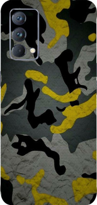 BugguSkin Realme Gt Master Edition Mobile Skin(Ultra Super Camouflage Yellow Skin With High Matte Finish.)