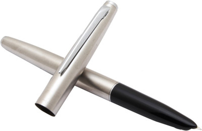 Ledos Ledos Jinhao 911 Brushed Steel Hooded Extra Fine Nib New Fountain Pen(Ink Color - Blue)