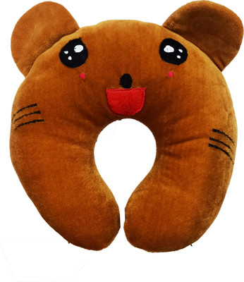 KOCHIKAME Polyester Fibre Solid Baby Pillow Pack of 1(Brown)