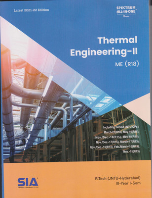 Thermal Engineering - II, B.Tech III-Year I-Sem(ME) (R-18), Latest 2021-22 Edition(Paperback, SIA)