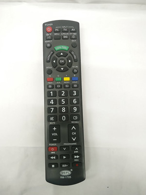 Nij RM-1725 LED LCD TV Remote Control ( Chake Image With Old Remote ) PANASONIC Remote Controller(Black)