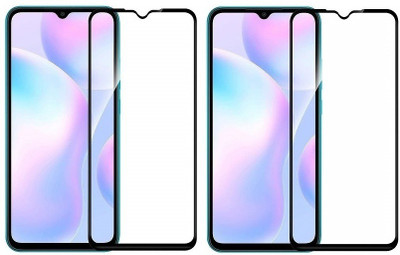 Bodoma Edge To Edge Tempered Glass for Mi Redmi 9A, Redmi 9i, Redmi 9A Sport, Redmi9 Active Pack of 2(Pack of 2)