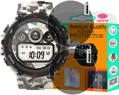 daffin Screen Guard for Huami Amazfit T-Rex Smartwatch(Pack of 2)