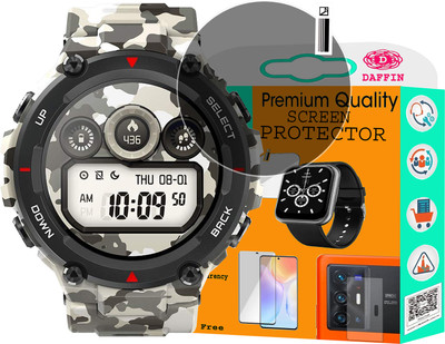 daffin Screen Guard for Huami Amazfit T-Rex Smartwatch .(Pack of 1)