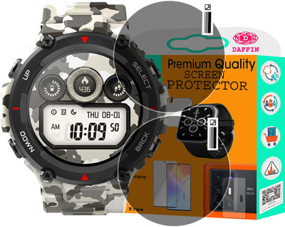 daffin Screen Guard for Huami Amazfit T-Rex Smartwatch(Pack of 2)