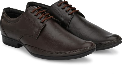 G L Trend Genuine Leather Formal Lace-up Shoe for Men Derby For Men(Brown)