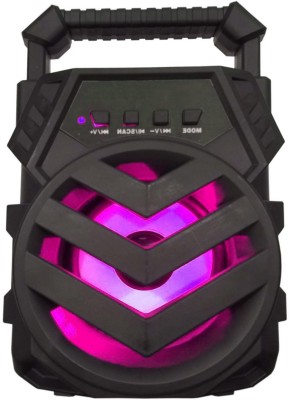 Worricow Portable Wireless 3D Ultra Bass Surround sound Bluetooth speaker with AUX, FM, USB TF Card support 10 W Bluetooth Speaker(Black, Stereo Channel)