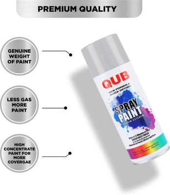 CUBE Silver Spray Paint 450 ml(Pack of 1)
