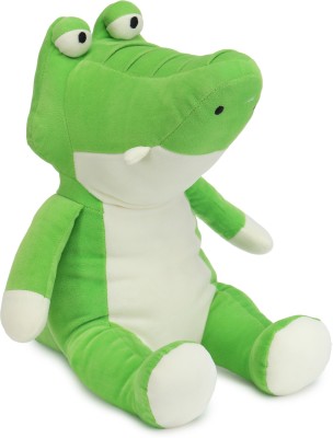 Webby Plush Sitting Crocodile Stuffed Animal Soft Toy for 2+ Years Kids  - 40 cm(Green)