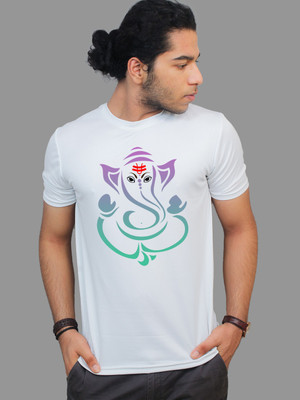 PRINTISTA Colorblock Men Round Neck Multicolor T-Shirt