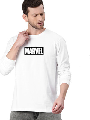 Organic Chics Graphic Print Men Round Neck White T-Shirt