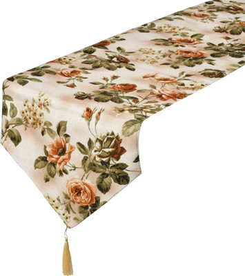 Kuber Industries Orange 188 cm Table Runner(Cotton)