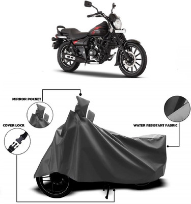 AutoKick Two Wheeler Cover for Bajaj(Avenger, Grey)