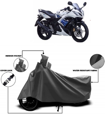 Autoprime Two Wheeler Cover for Yamaha(R15, Grey)