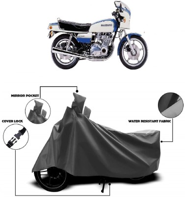 Autoprime Two Wheeler Cover for Suzuki(GS, Grey)