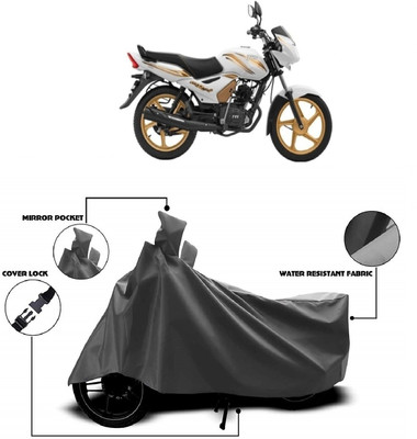 AutoKick Two Wheeler Cover for TVS(Star City, Grey)