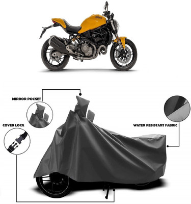 Autoprime Two Wheeler Cover for Ducati(Monster 82, Grey)