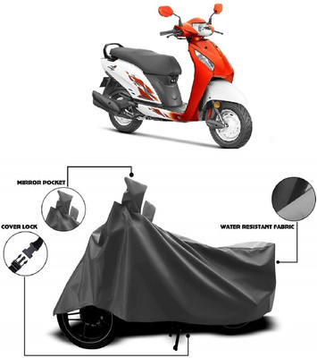 AutoKick Two Wheeler Cover for Honda(Activa i, Grey)