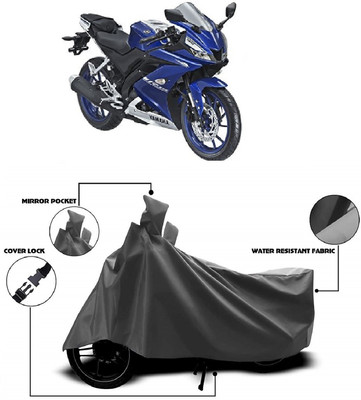 AutoKick Two Wheeler Cover for Yamaha(R15 V3, Grey)