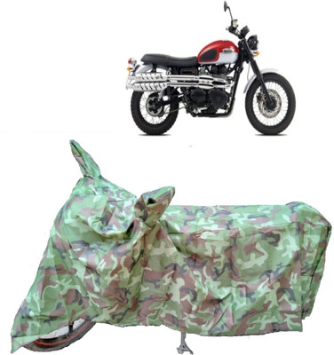 Autoprime Two Wheeler Cover for Triumph(Scrambler, Multicolor)