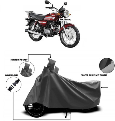 AutoKick Two Wheeler Cover for Hero(HF Dawn, Grey)