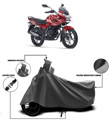 AutoKick Two Wheeler Cover for Bajaj(Discover 150 f, Grey)