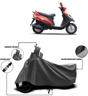 AutoKick Two Wheeler Cover for Mahindra(Flyte, Grey)