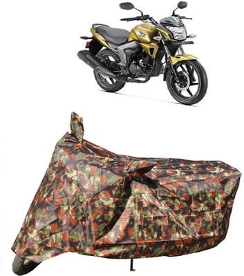 AutoKick Two Wheeler Cover for Honda(CB Trigger, Multicolor)