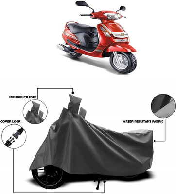 AutoKick Two Wheeler Cover for Mahindra(Duro, Grey)