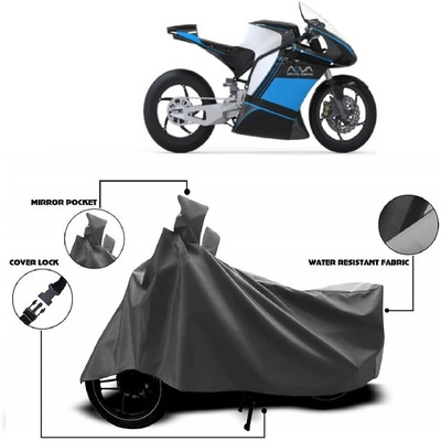 AutoKick Two Wheeler Cover for Kinetic(Nova, Grey)