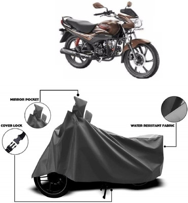Autoprime Two Wheeler Cover for Hero(Passion, Grey)