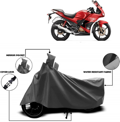 AutoKick Two Wheeler Cover for Hero(Karizma ZMR, Grey)