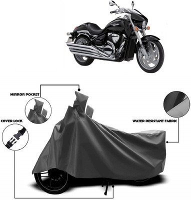 Autoprime Two Wheeler Cover for Suzuki(Intruder, Grey)