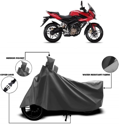 AutoKick Two Wheeler Cover for Bajaj(Pulsar AS 150, Grey)