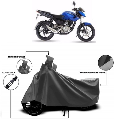 AutoKick Two Wheeler Cover for Bajaj(Pulsar, Grey)