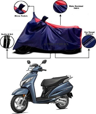 ATBROTHERS Waterproof Two Wheeler Cover for Honda(Activa 125, Blue, Red)