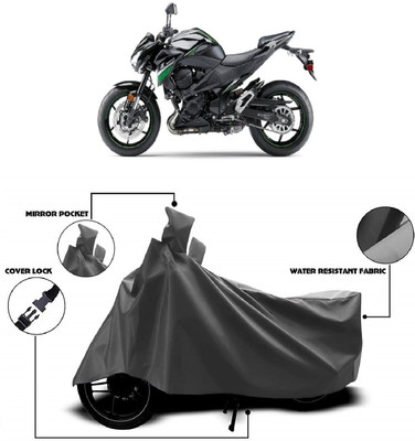 AutoKick Two Wheeler Cover for Kawasaki(Z800, Grey)