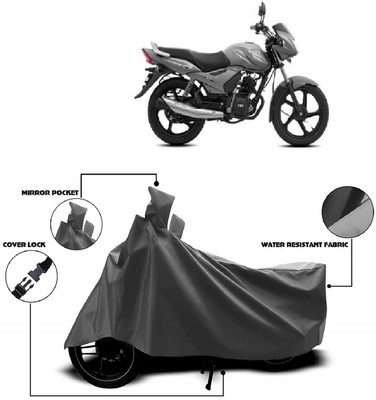 AutoKick Two Wheeler Cover for TVS(Sport, Grey)