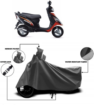 AutoKick Two Wheeler Cover for TVS(Streek, Grey)