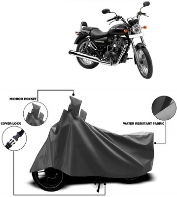 AutoKick Two Wheeler Cover for Royal Enfield(Thunderbird 500, Grey)